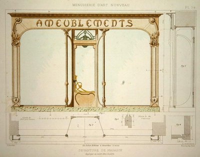 Design per una vetrina di negozio da F. Barabas