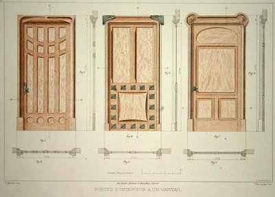 Progetti per porte, illustrazione da 