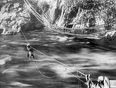 Ponte di Corde, Valle di Jhelum, Kashmir, India, c1900 da F. Bremner