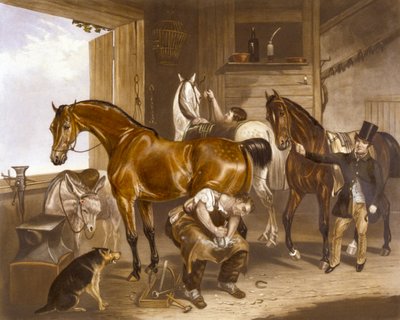 Il veterinario (inciso da J.R. Mackrell) da F. C. (after) Turner