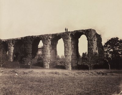 Acquedotto romano, Beaunant, Francia, c. 1857 da F. Chabrol