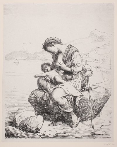 Una giovane madre da F. Hendriksen