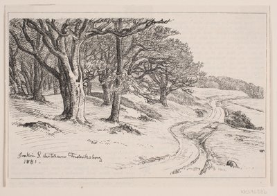 Fra Hestehaven, Frederiksborg da F. Hendriksen