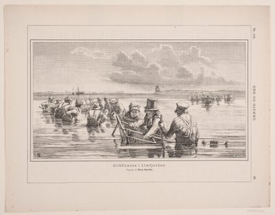 Pescatori di anguille nel Limfjord da F. Hendriksen