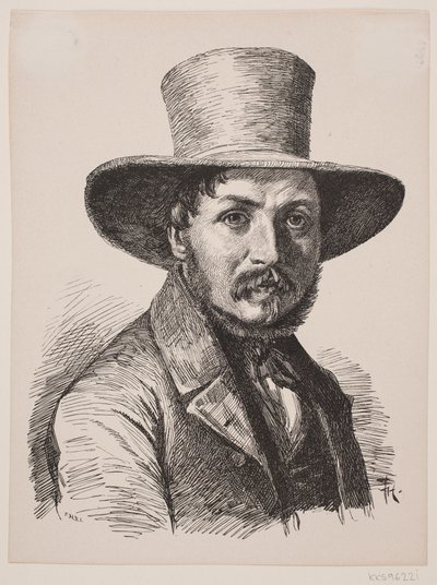 Ritratto di Christen Købke da F. Hendriksen