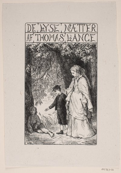 Pagina del Titolo per Th. Lange "Le Notti Chiare" da F. Hendriksen