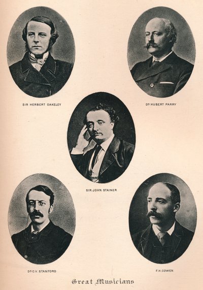 Grandi musicisti - Tavola XI, c1880, 1895 da F. Jenkins Heliog