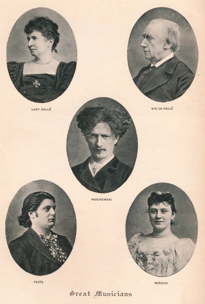 Grandi musicisti - Tavola X., c1880, 1895 da F. Jenkins Heliog