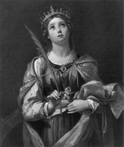 Santa Caterina, XIX secolo da F Knolle