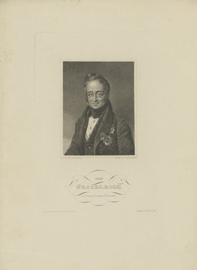 Ritratto del conte Karl Robert Nesselrode 1780-1862, 1832 da F. L. Lehmann