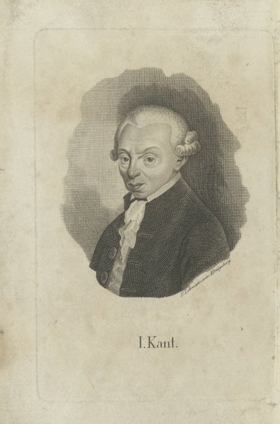 Ritratto di Immanuel Kant da F. L. Lehmann