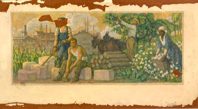 Abundance of Today (studio murale, ufficio postale di Clarksville, Tennessee) da F. Luis Mora