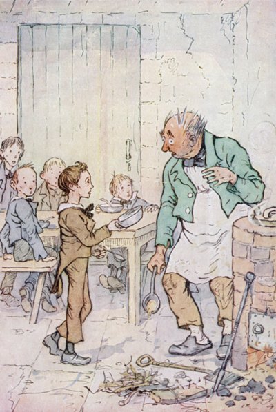Illustrazione per Oliver Twist da F. M. B. Blaikie