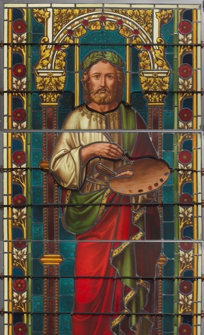 Finestra con rappresentazione di Apelle da F. Nicolas