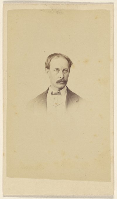[Uomo non identificato con baffi, in stile vignetta]. da F. Schwarzschild