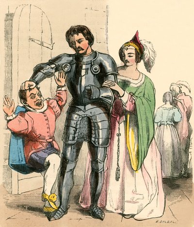 Il cavaliere che cattura il principe Pietro da F. Tayler
