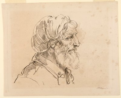 Testa di un uomo da F. Torond, English