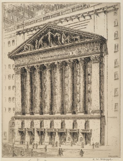 La Borsa di New York da F. W. W. Hoppe