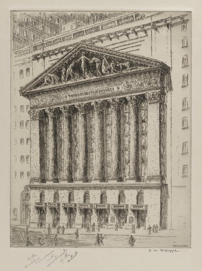 La Borsa di New York da F. W. W. Hoppe