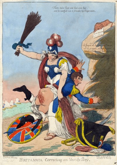 BRITANNIA corregge un ragazzo indisciplinato (Napoleone) da F. Williams