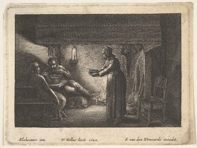 Il satiro e il contadino, 1644 da F van den Wyngarde