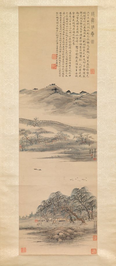 Elegante raduno alla nicchia della poesia da Fa Shishan et al., Chinese