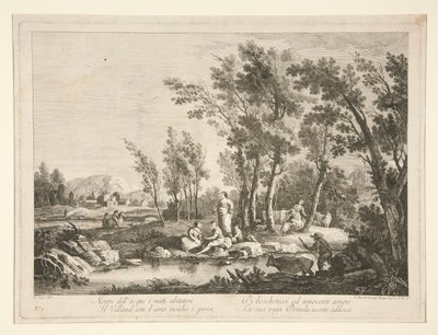 Paesaggio con rovine, da una serie di 4 da Fabio Berardi