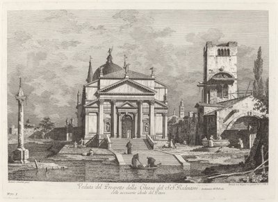 Veduta del Prospetto della Chiesa del SS. Redentore da Fabio Berardi after Canaletto