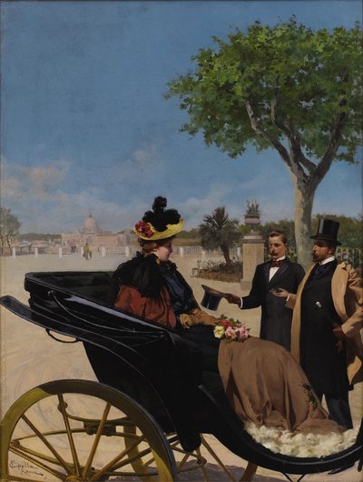 Arrivo alla Villa Borghese da Fabio Cipolla