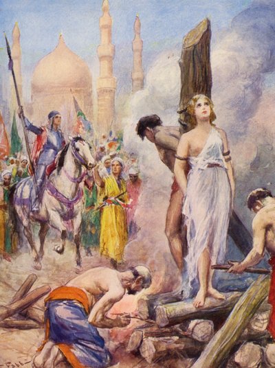 La Gerusalemme Liberata di Torquato Tasso: Canto II, strofa 42 (litografia a colori) da Fabio Fabbi