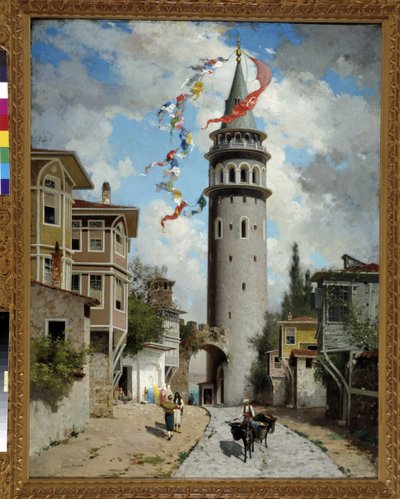 Vista della Torre di Galata a Costantinopoli da Fabius Brest