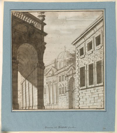 Scenografia: Città con una Loggia da Fabrizio Galliari