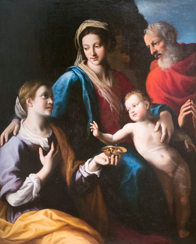 Madonna con bambino, San Giuseppe e Santa Lucia da Fabrizio Santafede
