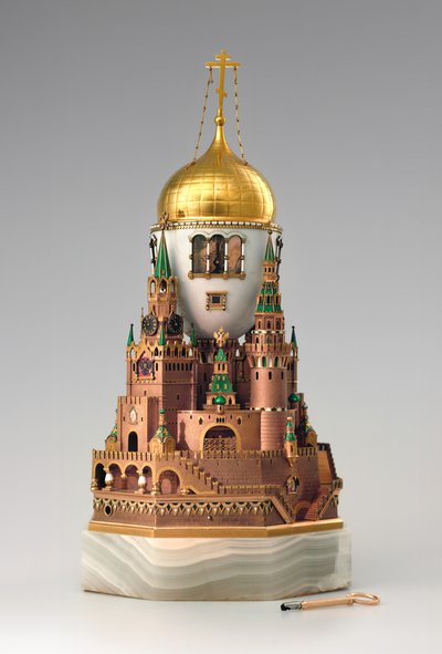 Uovo di Pasqua Cremlino di Mosca, 1904-1906 da Factory Fabergé Russian Master
