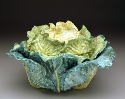 Terrina "Cavolo" con coperchio, c.1755 (maiolica) da Factory Sceaux