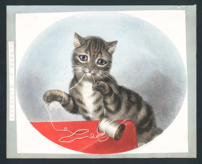 Sempre birichino - cartolina di auguri vittoriana da Fanny Corbaux