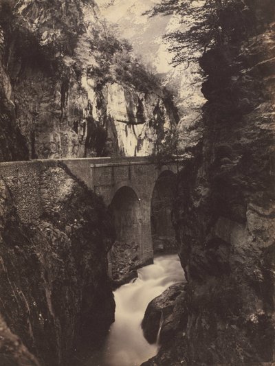 Strada per Eaux-Chaudes, Pirenei (recto) da Farnham Maxwell Lyte