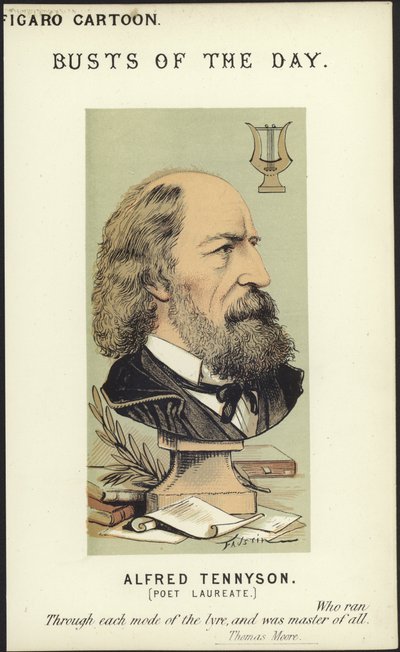 Caricatura di Alfred Tennyson da Faustin