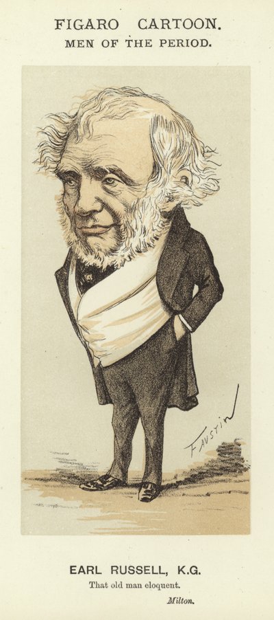 Caricatura del conte Russell da Faustin