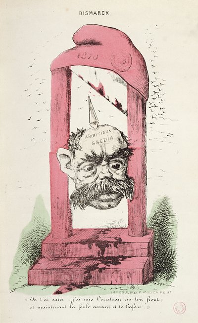 Caricatura di Otto von Bismarck, 1870 da Faustin