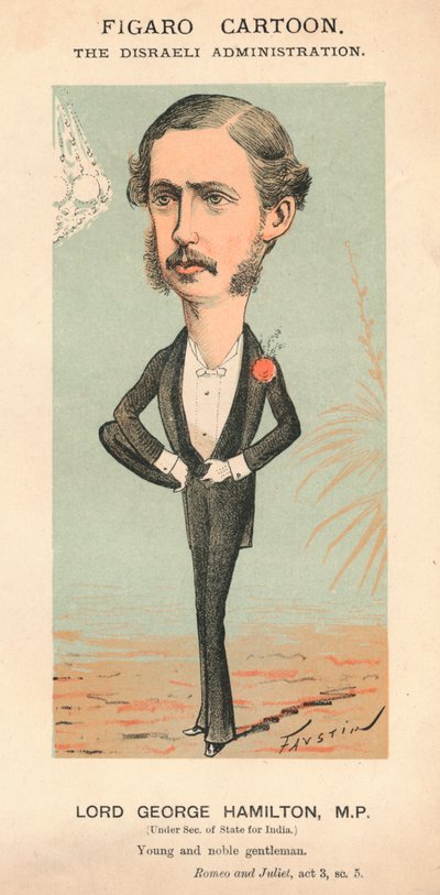 Lord George Hamilton, M.P., c1870 da Faustin