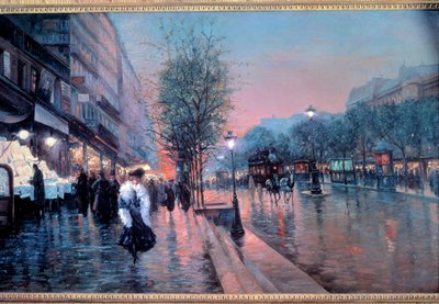 Veduta dei Grands Boulevards a Parigi da Fausto Giusto