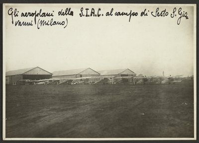 Gli Aeroplani della S.I.A.C. al campo del Sesto S. Giovanni (Milano) da Fedele Azari