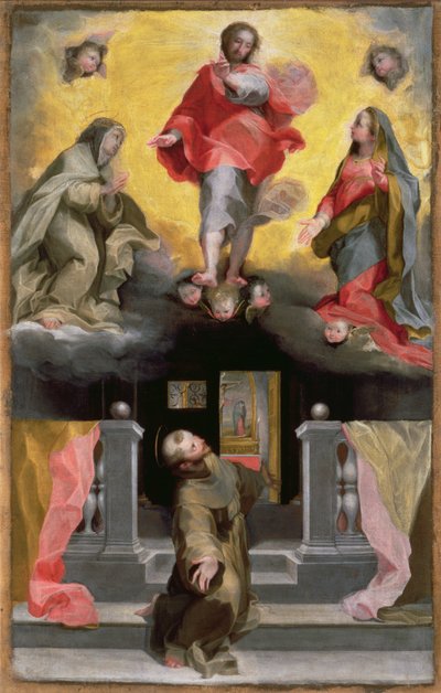Cristo perdona San Francesco in una visione da Federico Barocci