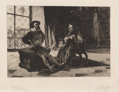 Cesare Borgia e Machiavelli da Federico Faruffini