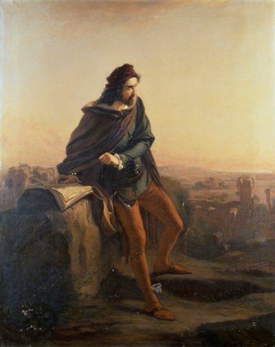 Cola di Rienzo contempla le rovine dall
