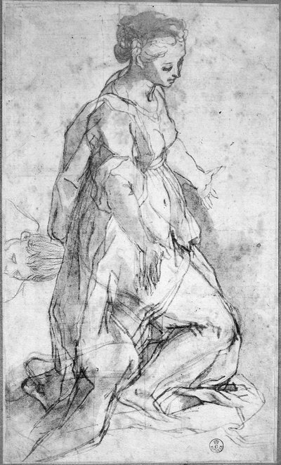 Studio per la figura della Vergine da Federico Fiori Barocci or Baroccio