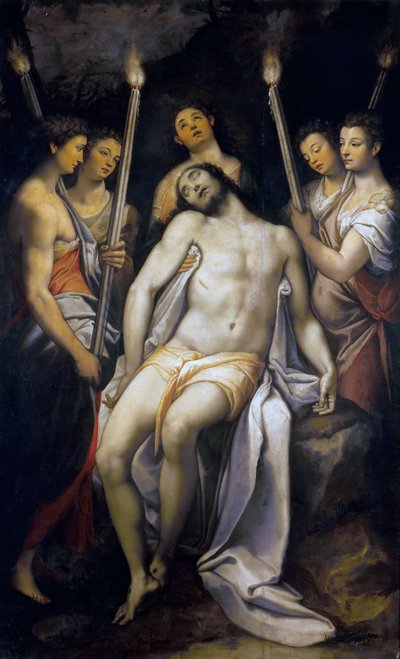 Cristo morto sostenuto dagli angeli da Federico Zuccari