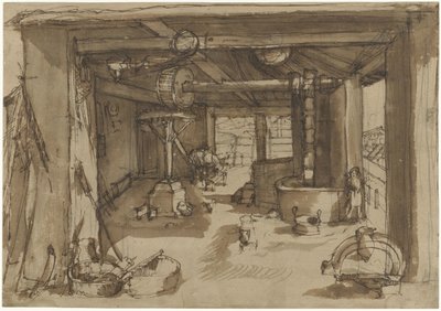 Interno di un impianto di irrigazione da Federico Zuccaro (circle of)