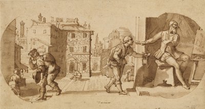 Episodio della vita di Taddeo Zuccaro da Federico Zuccaro